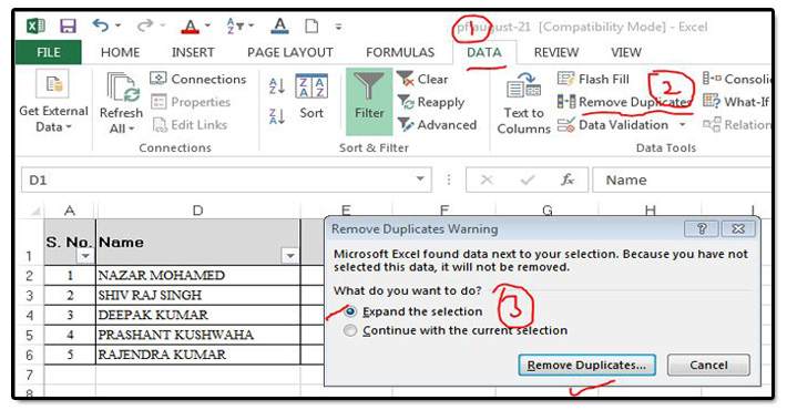 EXCEL में डुप्लीकेट कैसे डिलीट करें – आसान तरीका