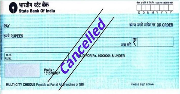 Cancel Cheque